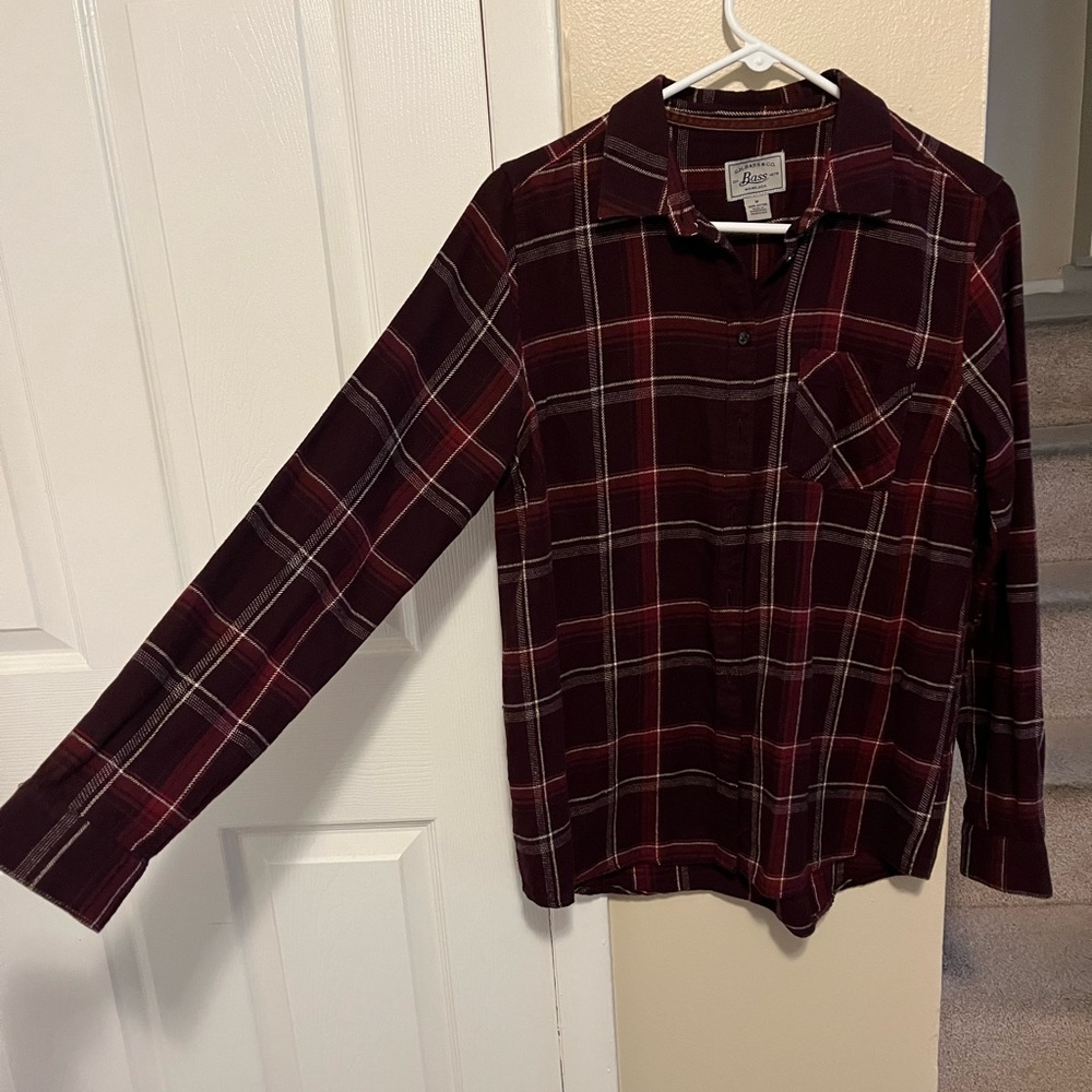 Bass Maroon Flannel